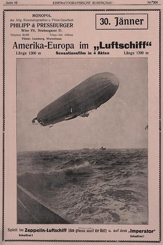 America to Europe in an Airship poster
