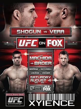 UFC on Fox 4: Shogun vs. Vera poster