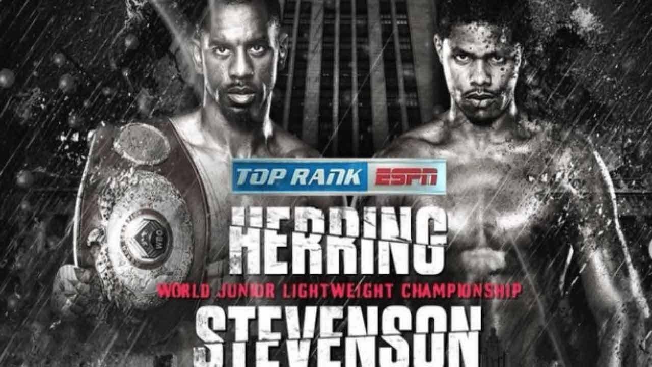 Jamel Herring vs. Shakur Stevenson backdrop