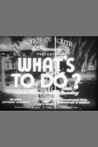 What's to Do? poster