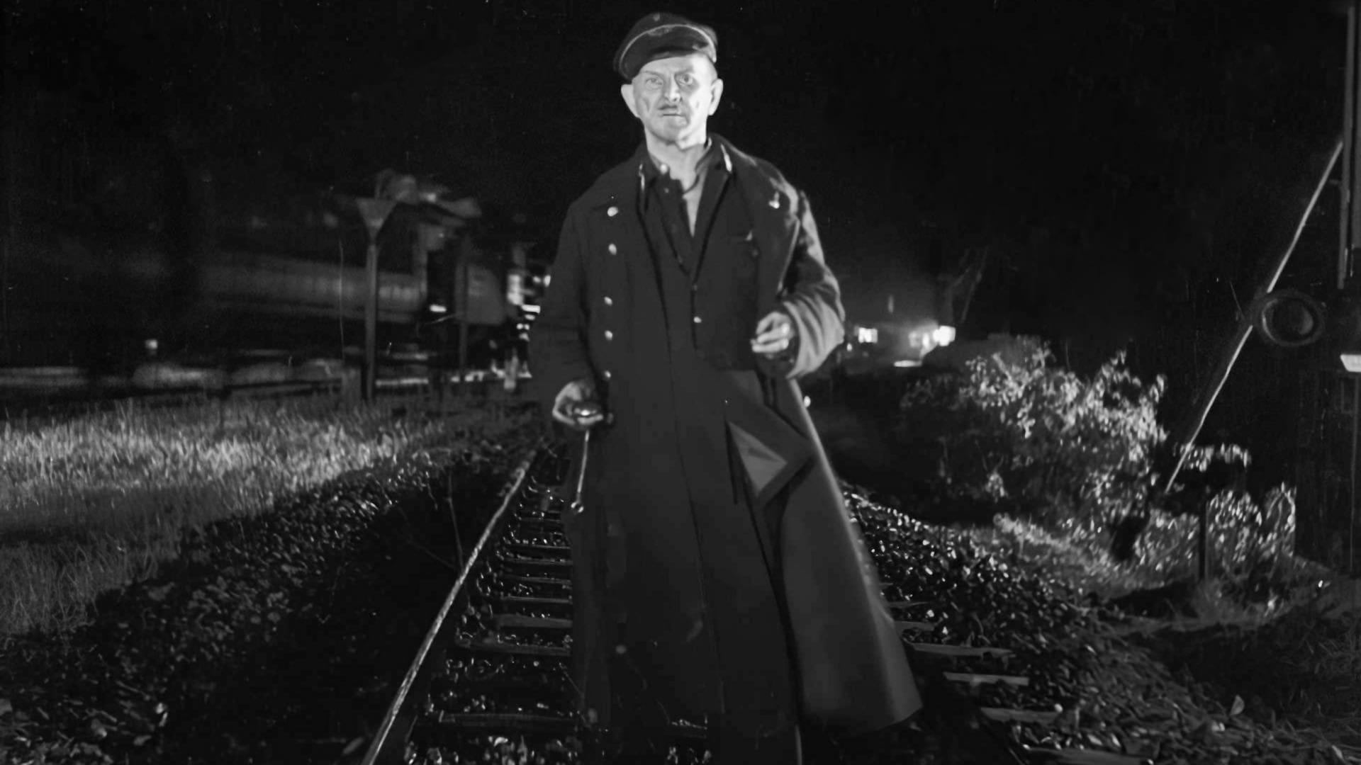 Man on the Tracks backdrop