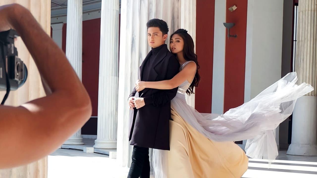 Making MEGA in Greece with JaDine backdrop