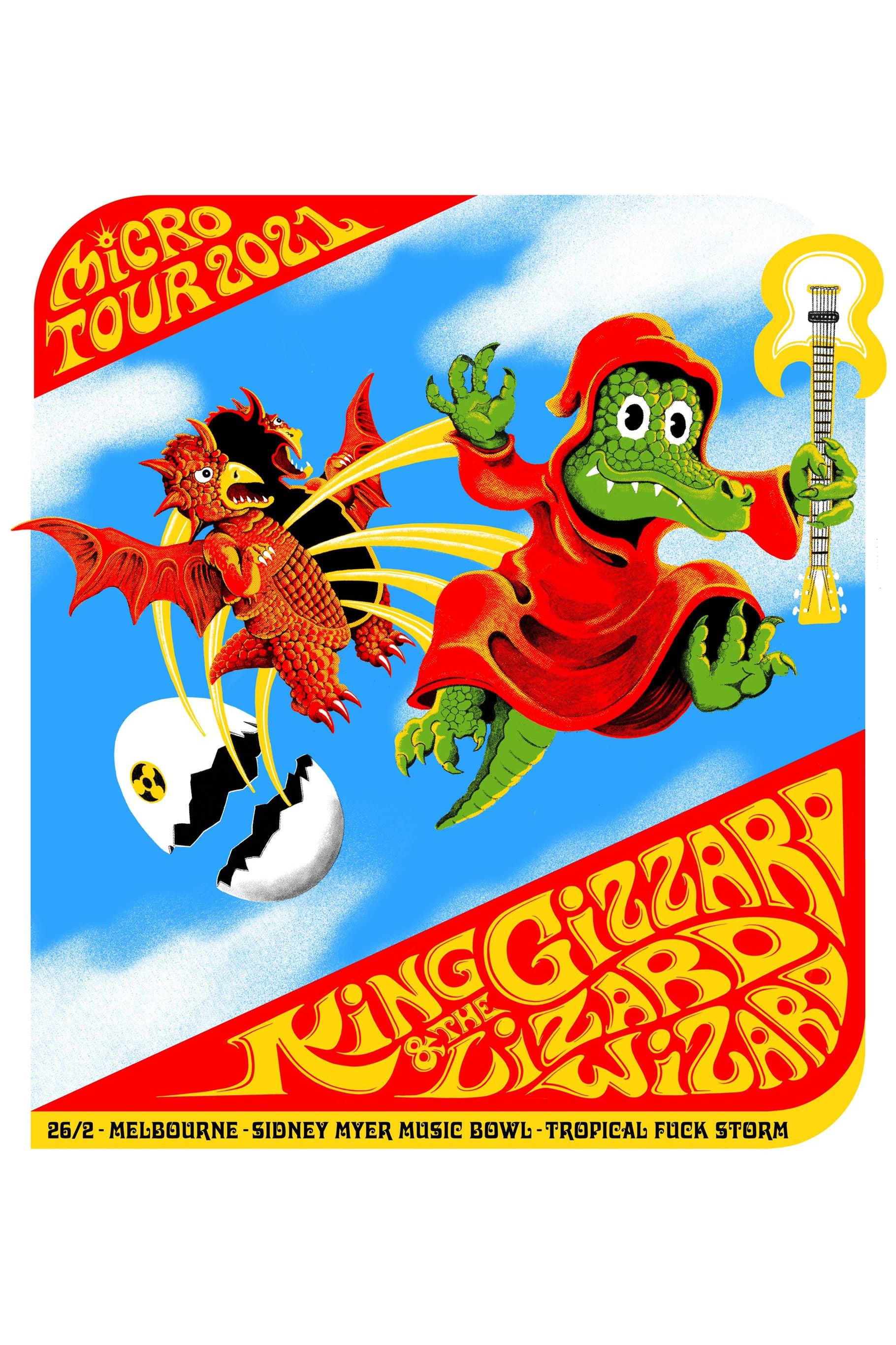 King Gizzard & The Lizard Wizard - Live in Melbourne '21 poster