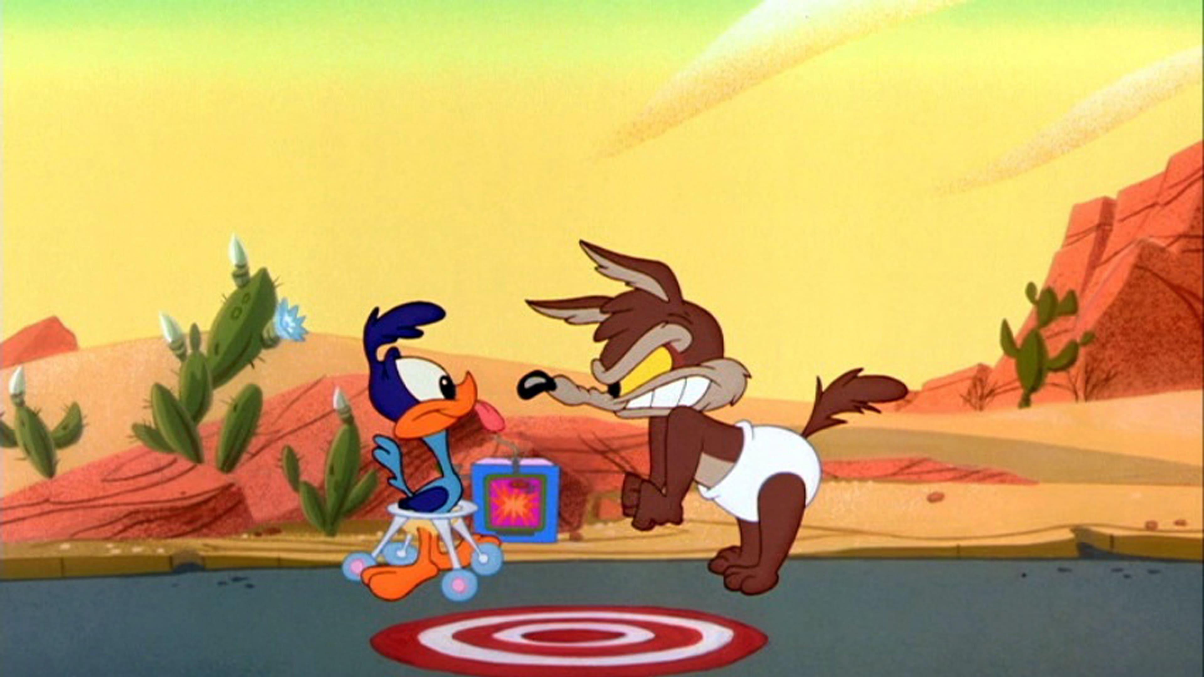 Looney Tunes Super Stars Road Runner & Wile E. Coyote: Supergenius Hijinks backdrop