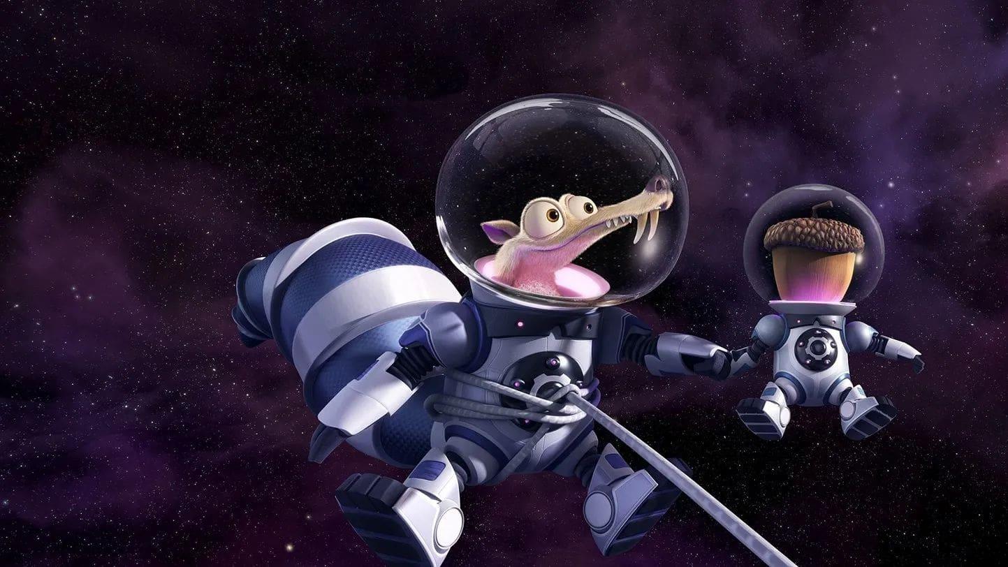 Cosmic Scrat-tastrophe backdrop