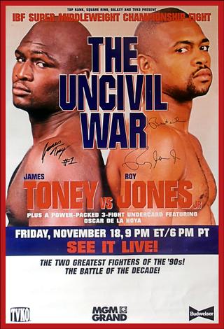 James Toney vs. Roy Jones Jr poster