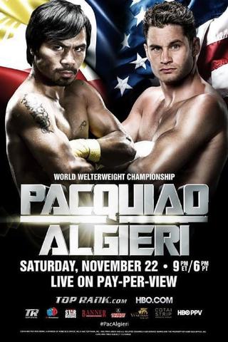 Manny Pacquiao vs. Chris Algieri poster