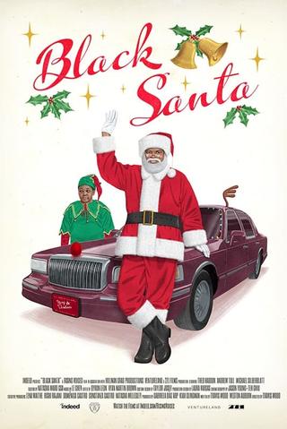 Black Santa poster