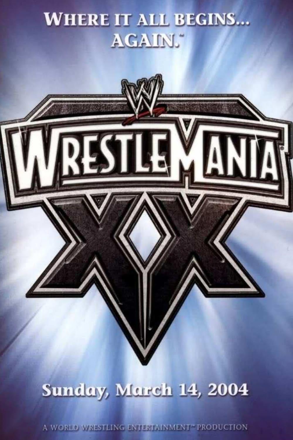 WWE WrestleMania XX poster