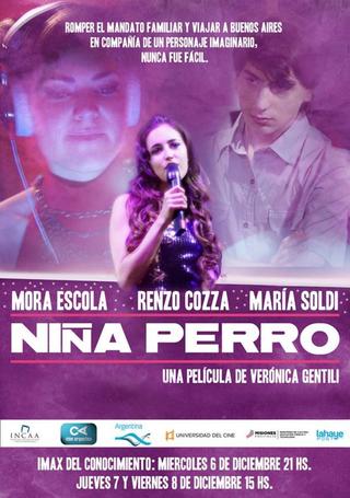 Niña perro poster