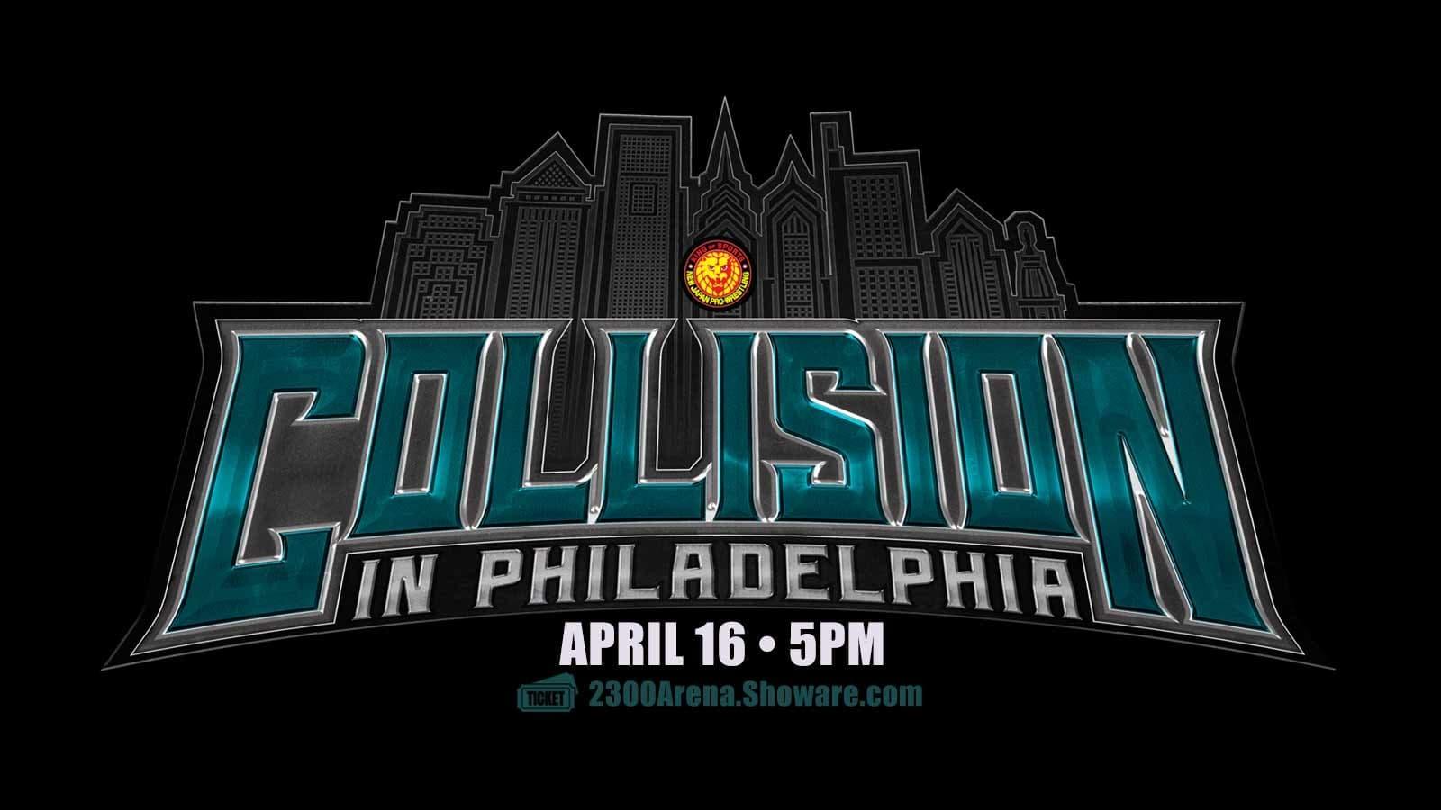 NJPW Collision in Philadelphia backdrop