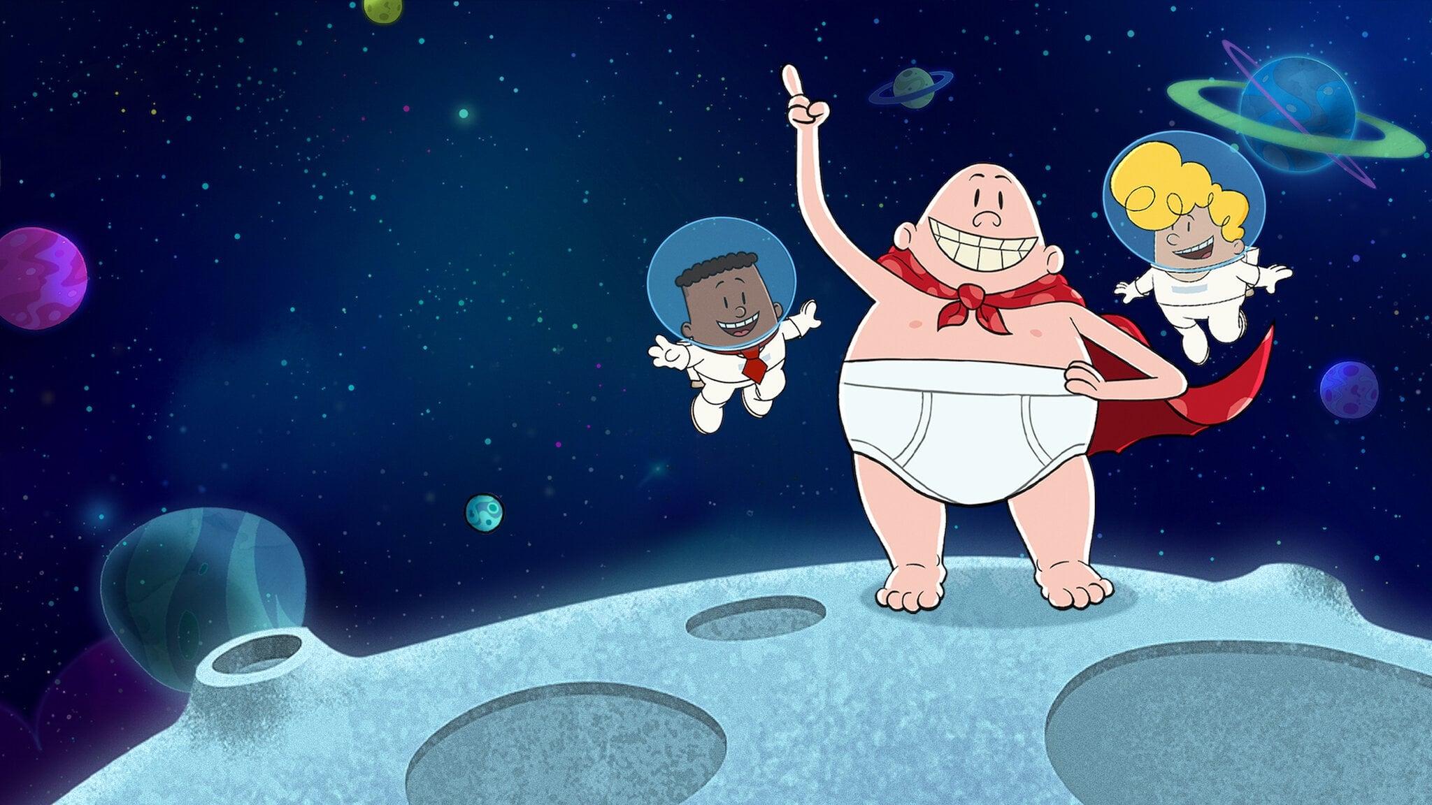 The Epic Tales of Captain Underpants in Space backdrop