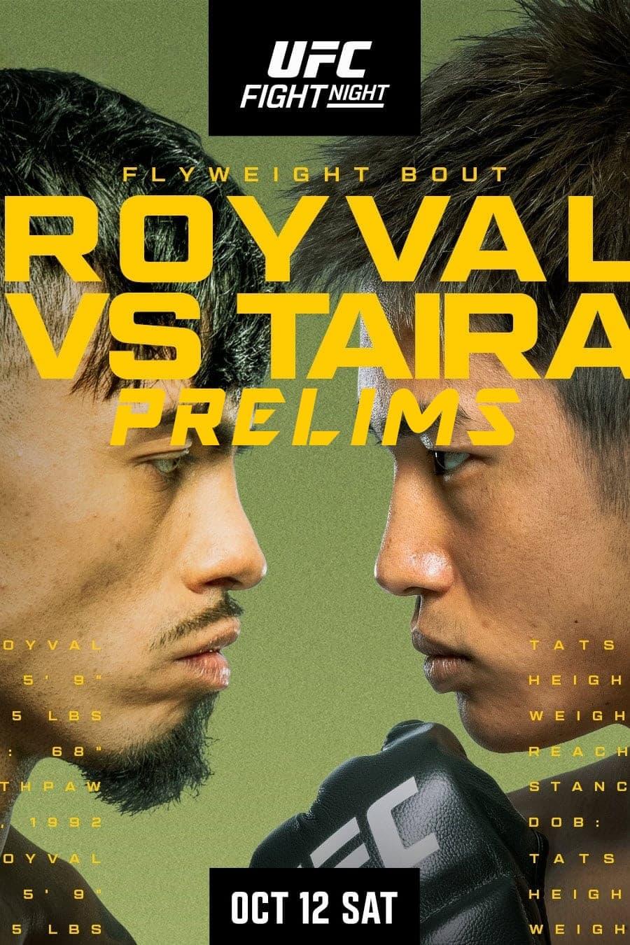 UFC Fight Night 244: Royval vs. Taira poster