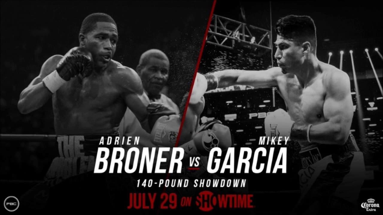 Adrien Broner vs. Mikey Garcia backdrop