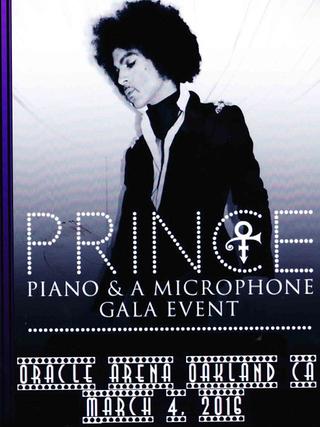 Prince: Piano and a Microphone Tour poster