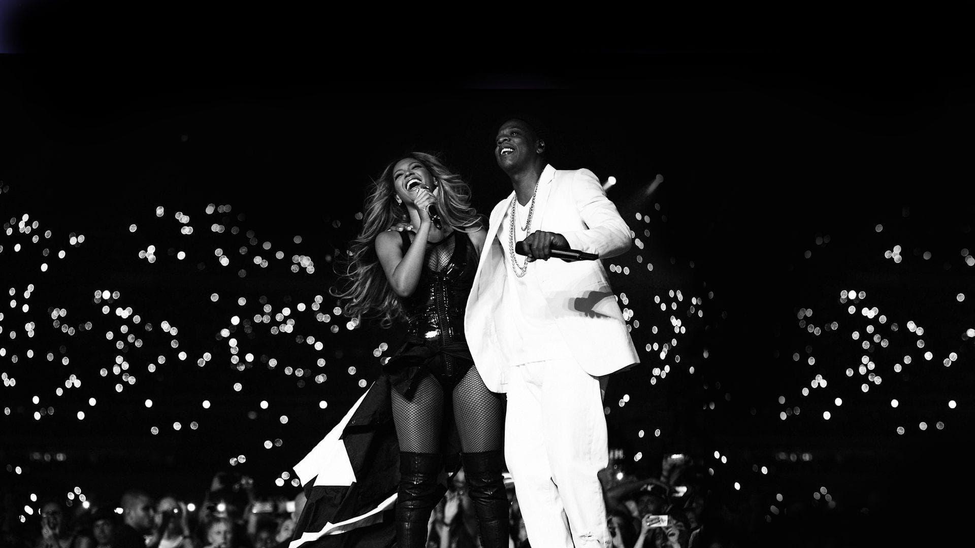 On the Run Tour: Beyoncé and Jay-Z backdrop