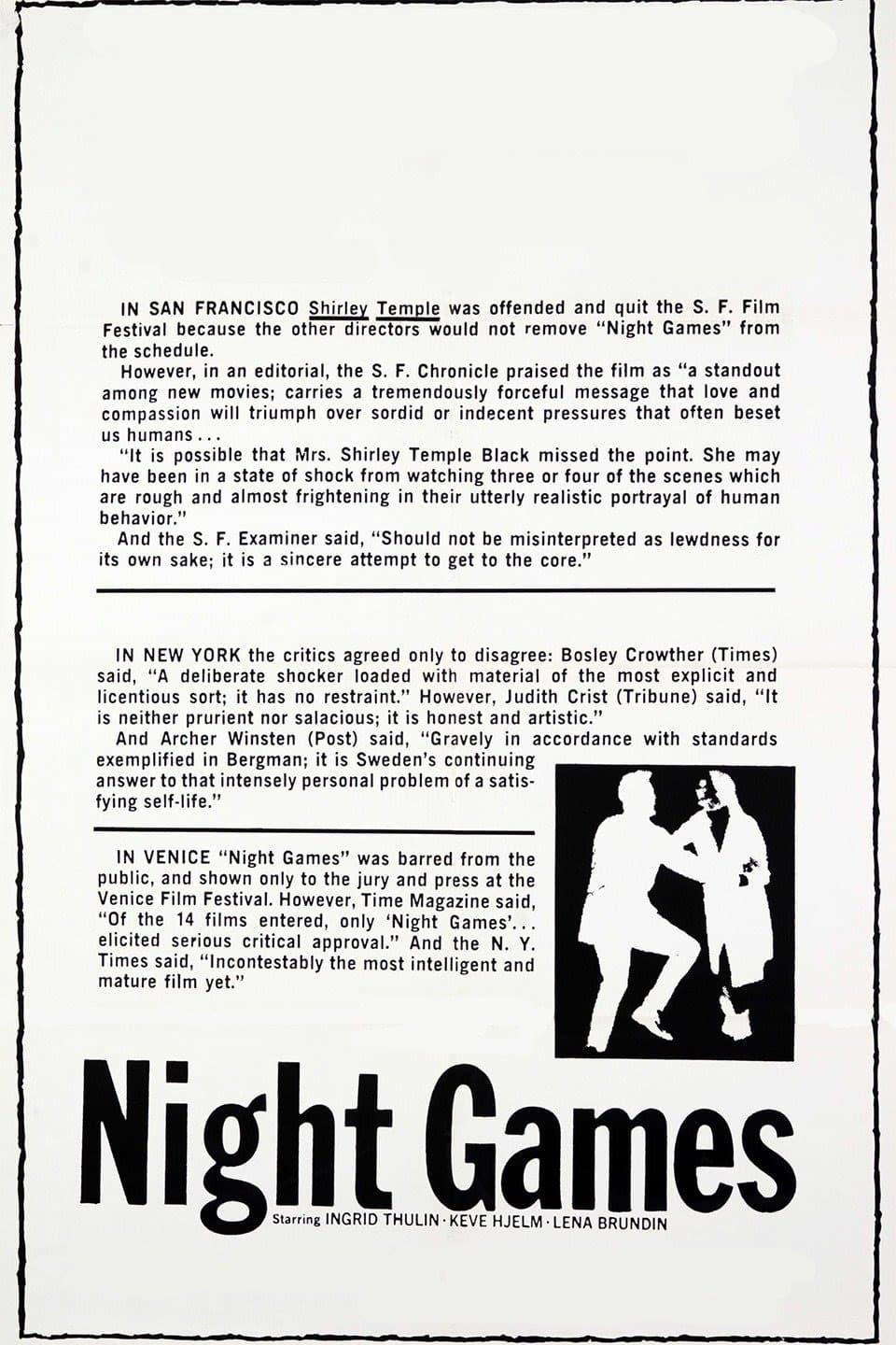 Night Games poster