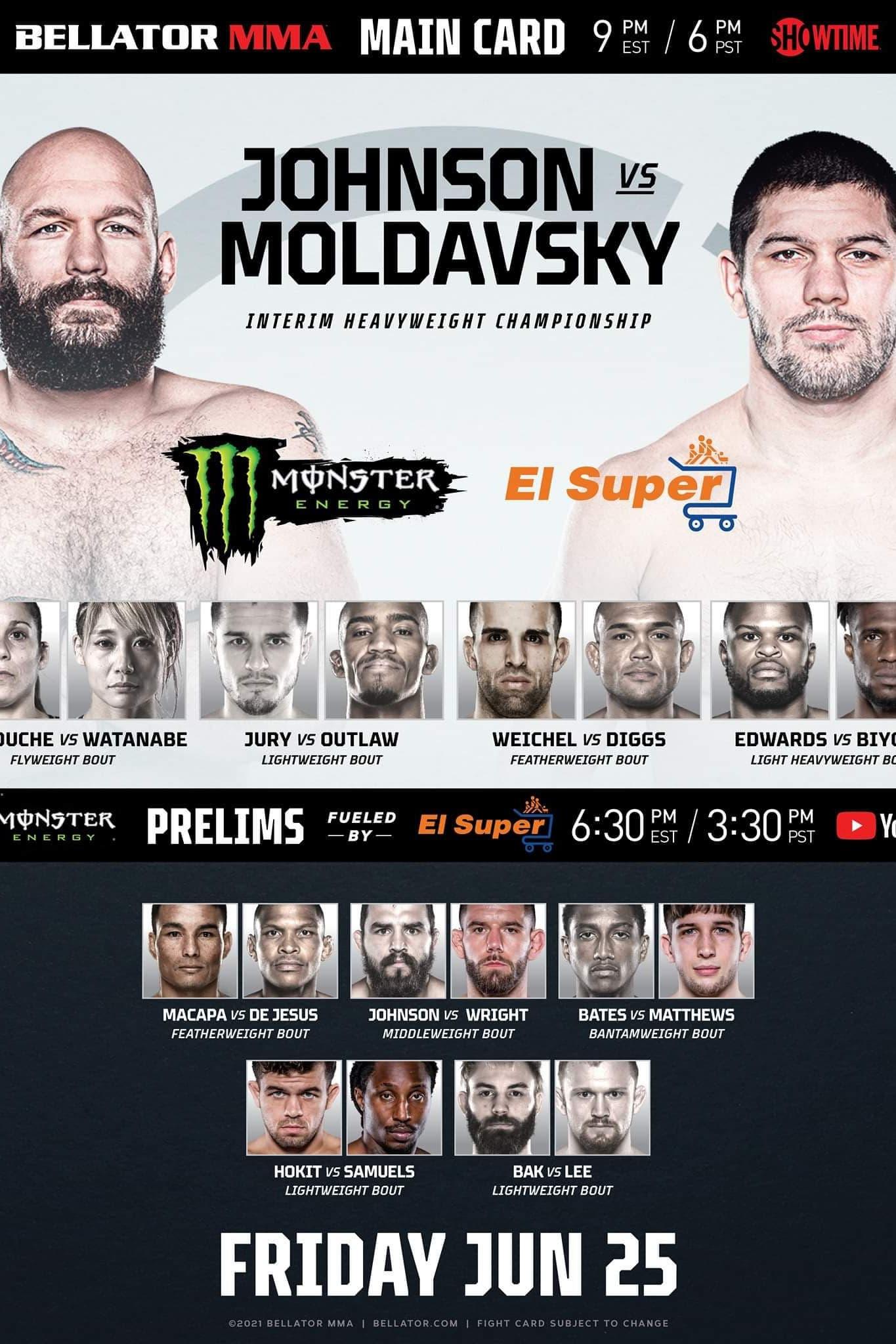 Bellator 261: Johnson vs. Moldavsky poster