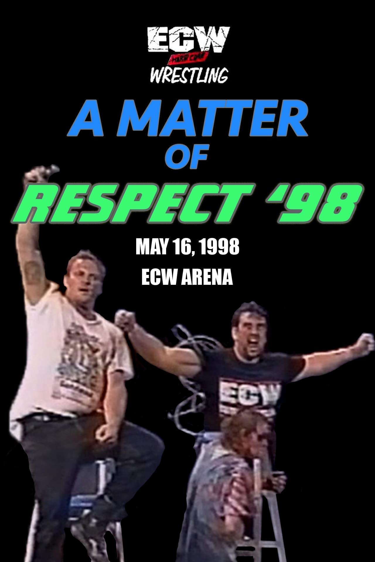 ECW A Matter of Respect 1998 poster
