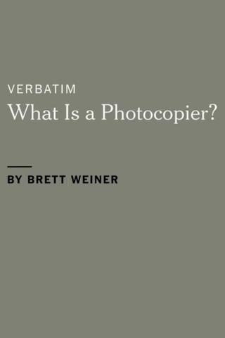 What Is a Photocopier? poster