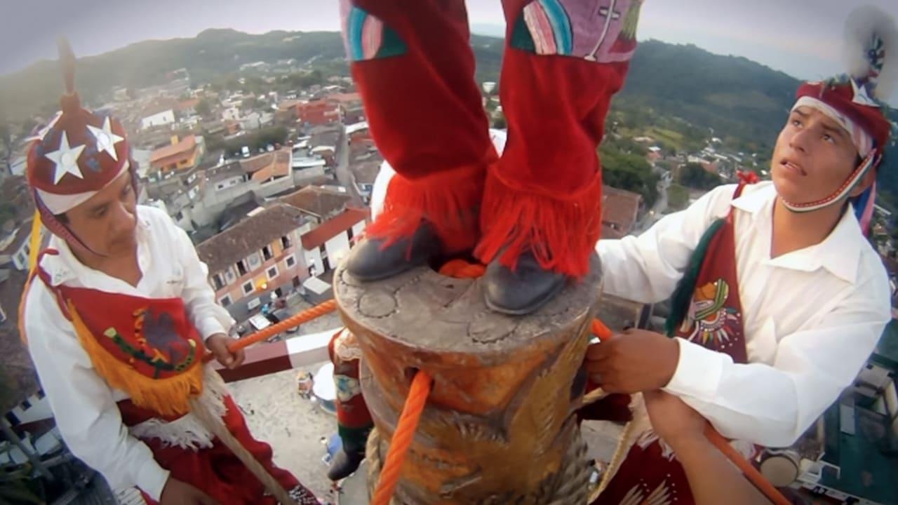 Dancing with Voladores backdrop