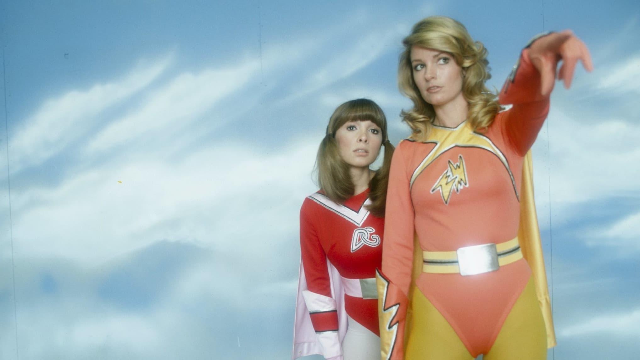 Electra Woman and Dyna Girl backdrop