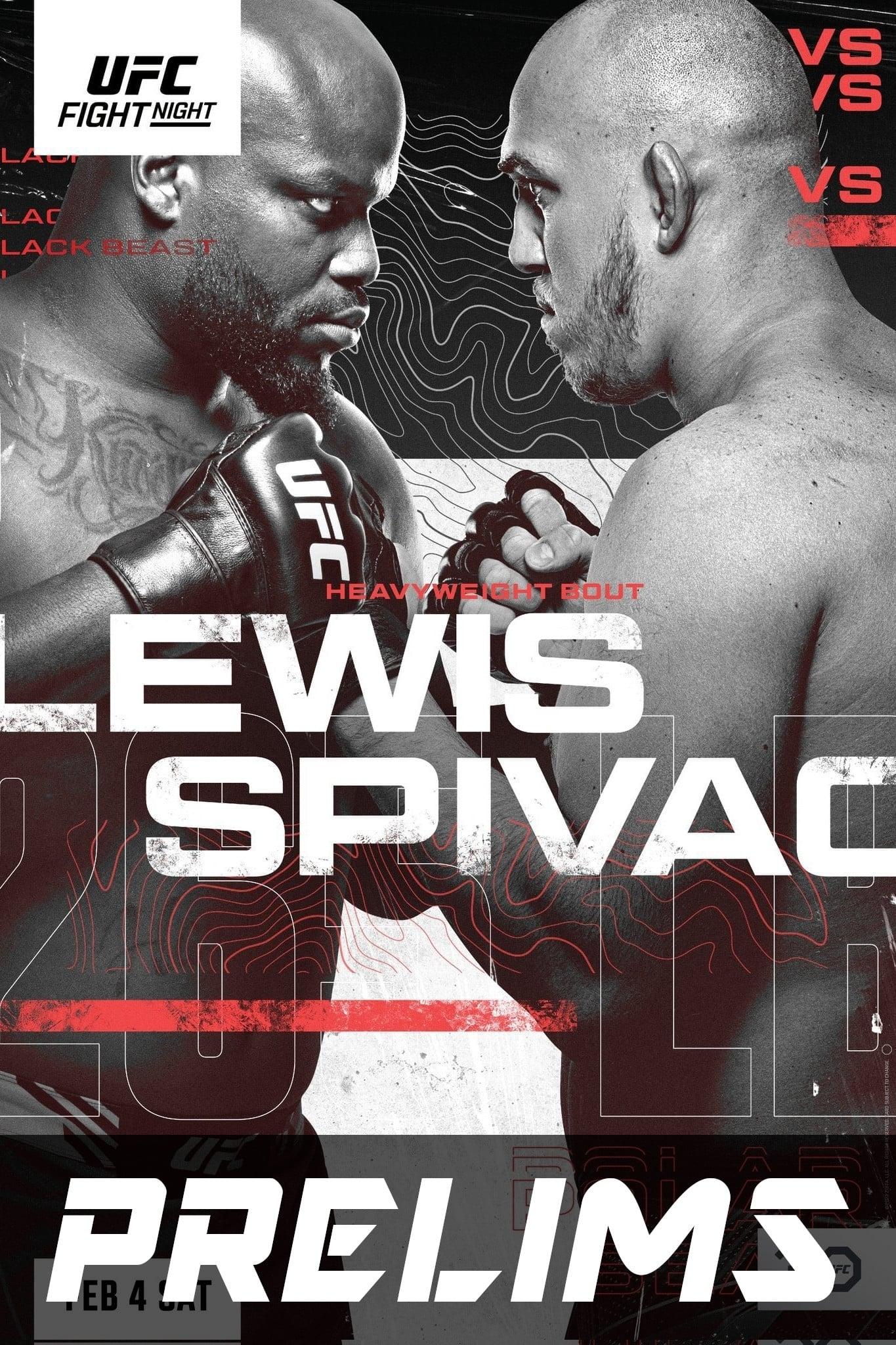 UFC Fight Night 218: Lewis vs. Spivac poster