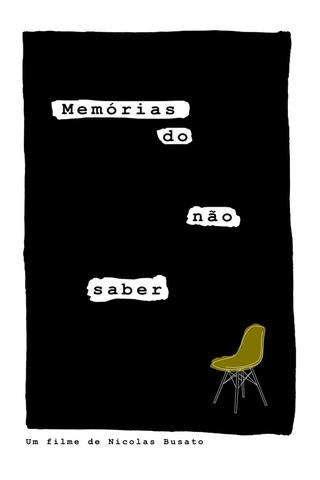 Memórias do não saber poster