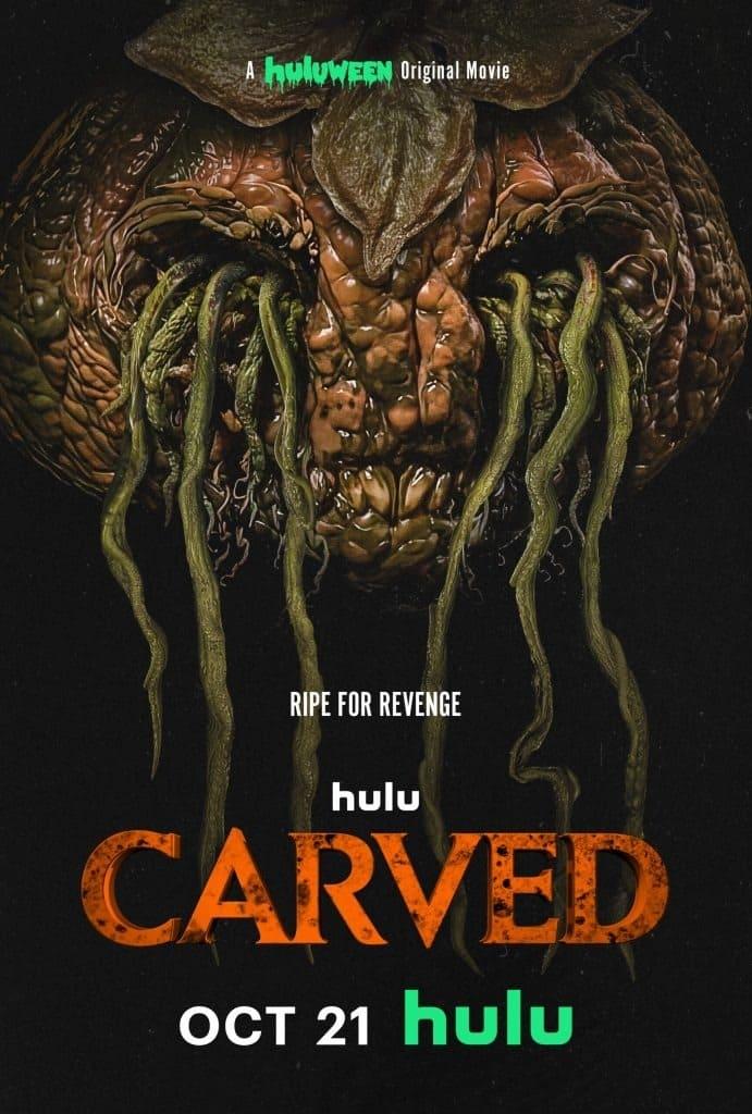 Carved poster