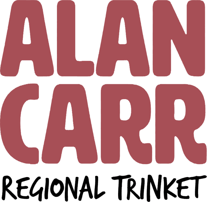 Alan Carr: Regional Trinket logo