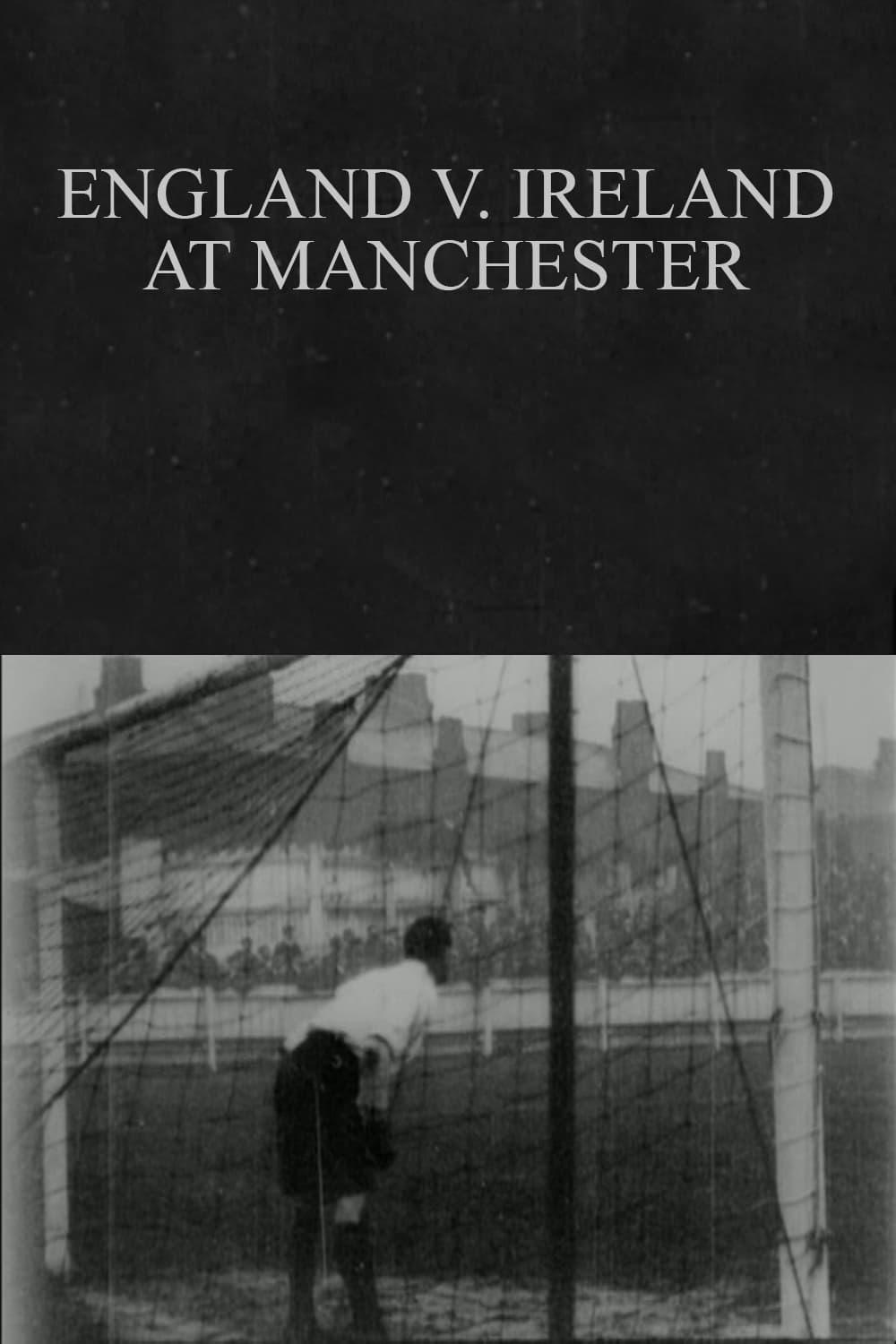 England v. Ireland at Manchester poster