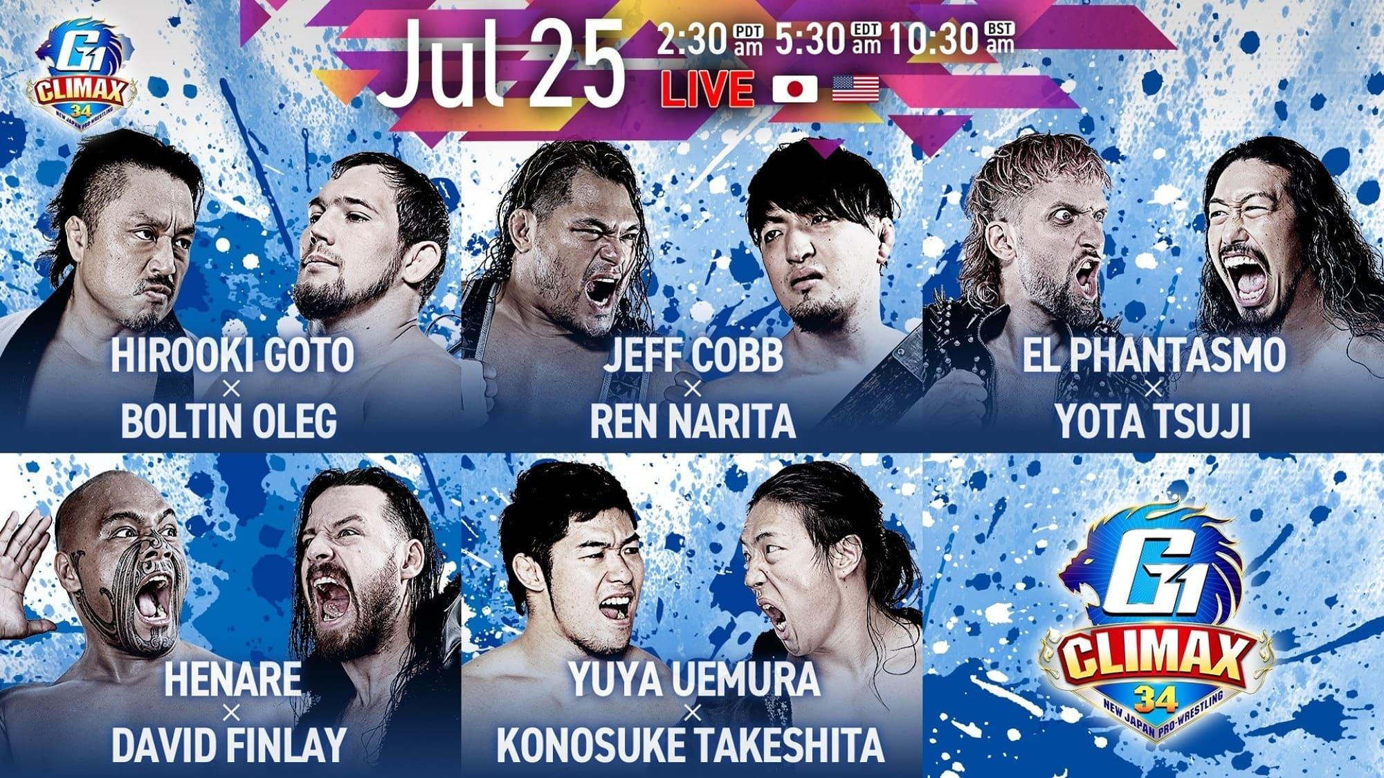 NJPW G1 Climax 34: Day 4 backdrop