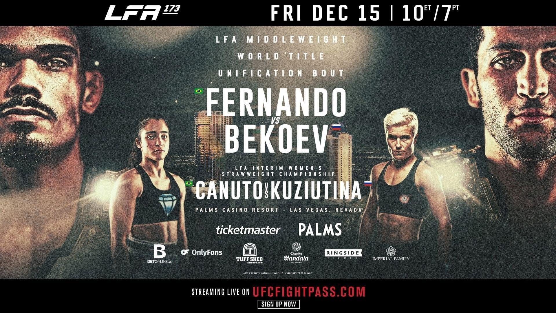 LFA 173: Fernando vs. Bekoev backdrop