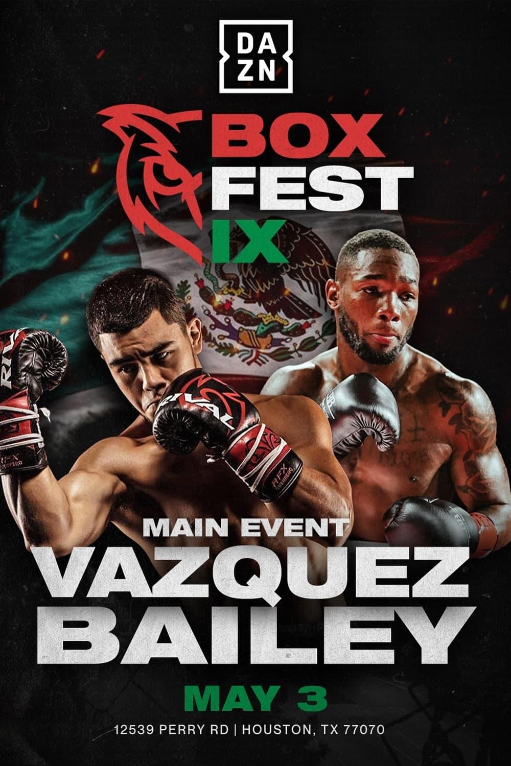 Edward Vazquez vs. Daniel Bailey poster