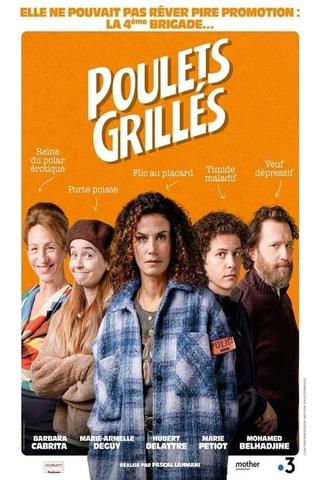 Poulets grillés poster