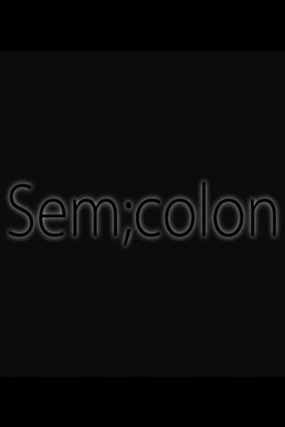 Semicolon poster