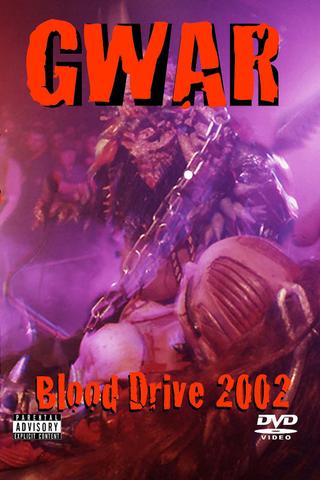 GWAR: Blood drive 2002 poster