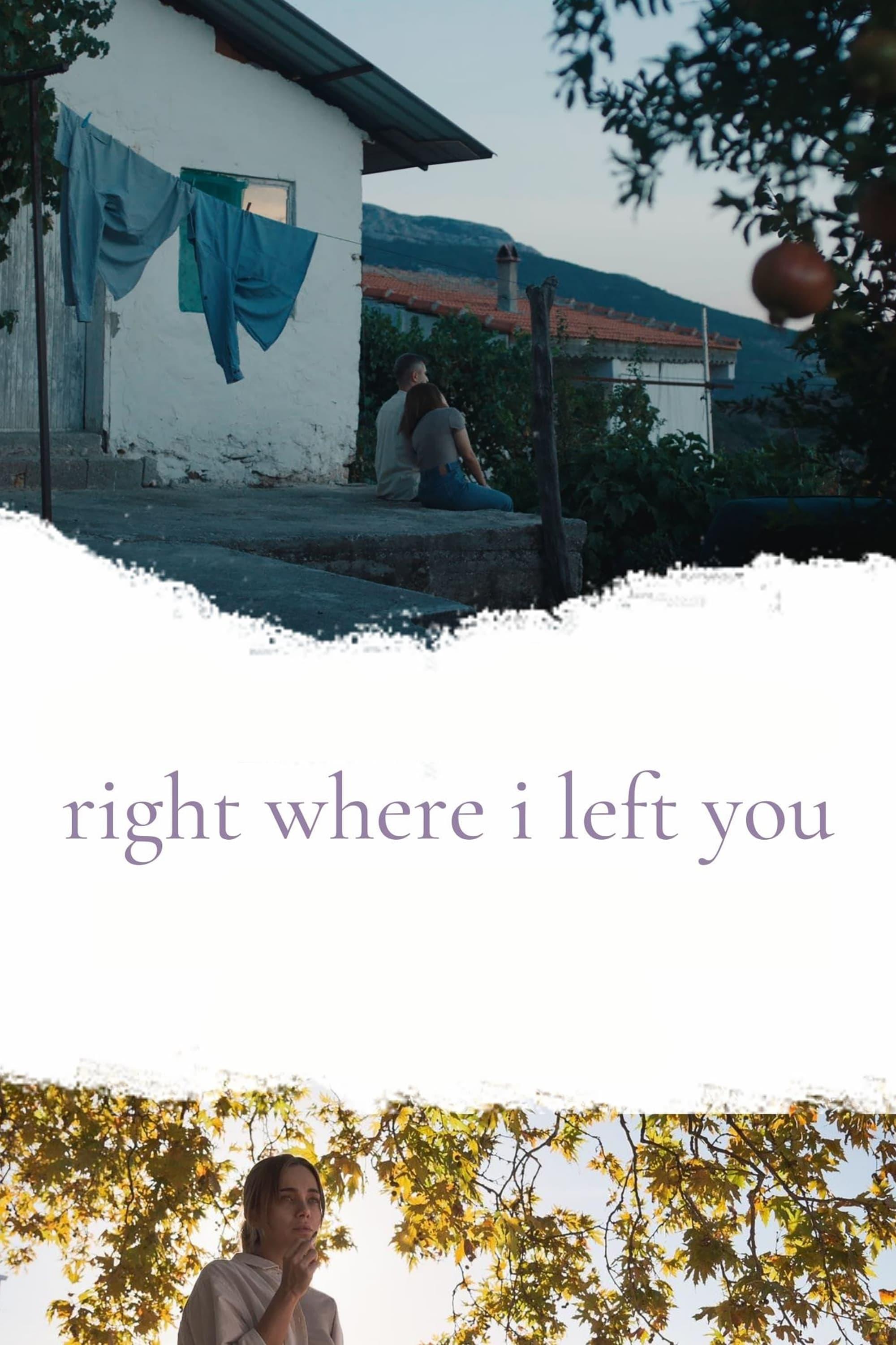 Right Where I Left You poster