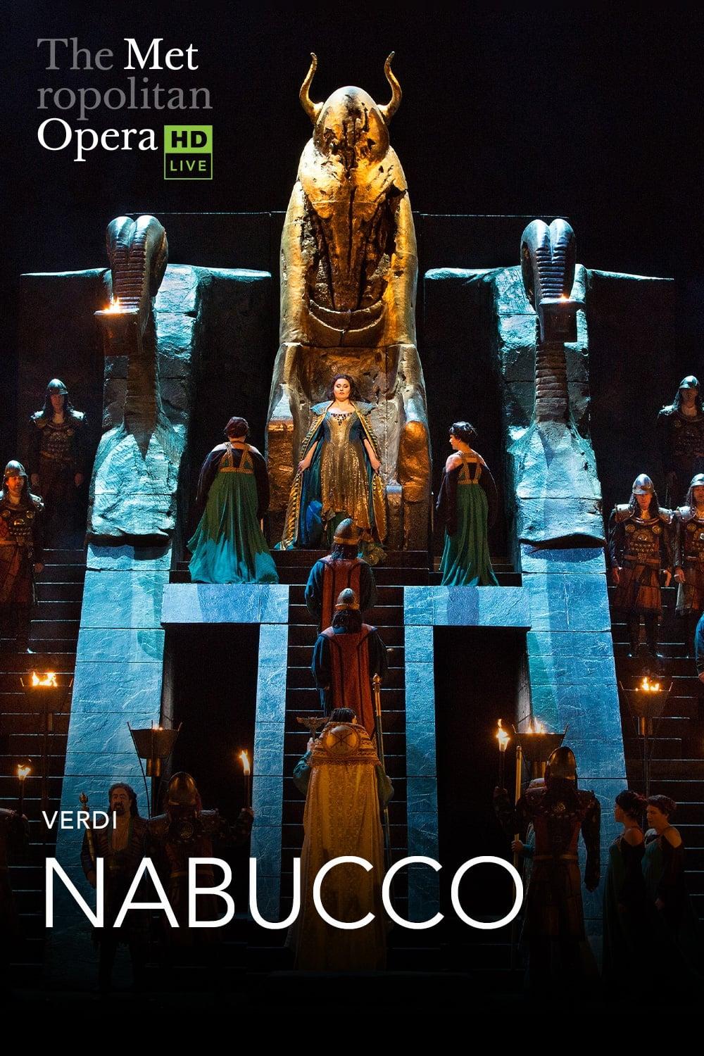 The Metropolitan Opera: Nabucco poster