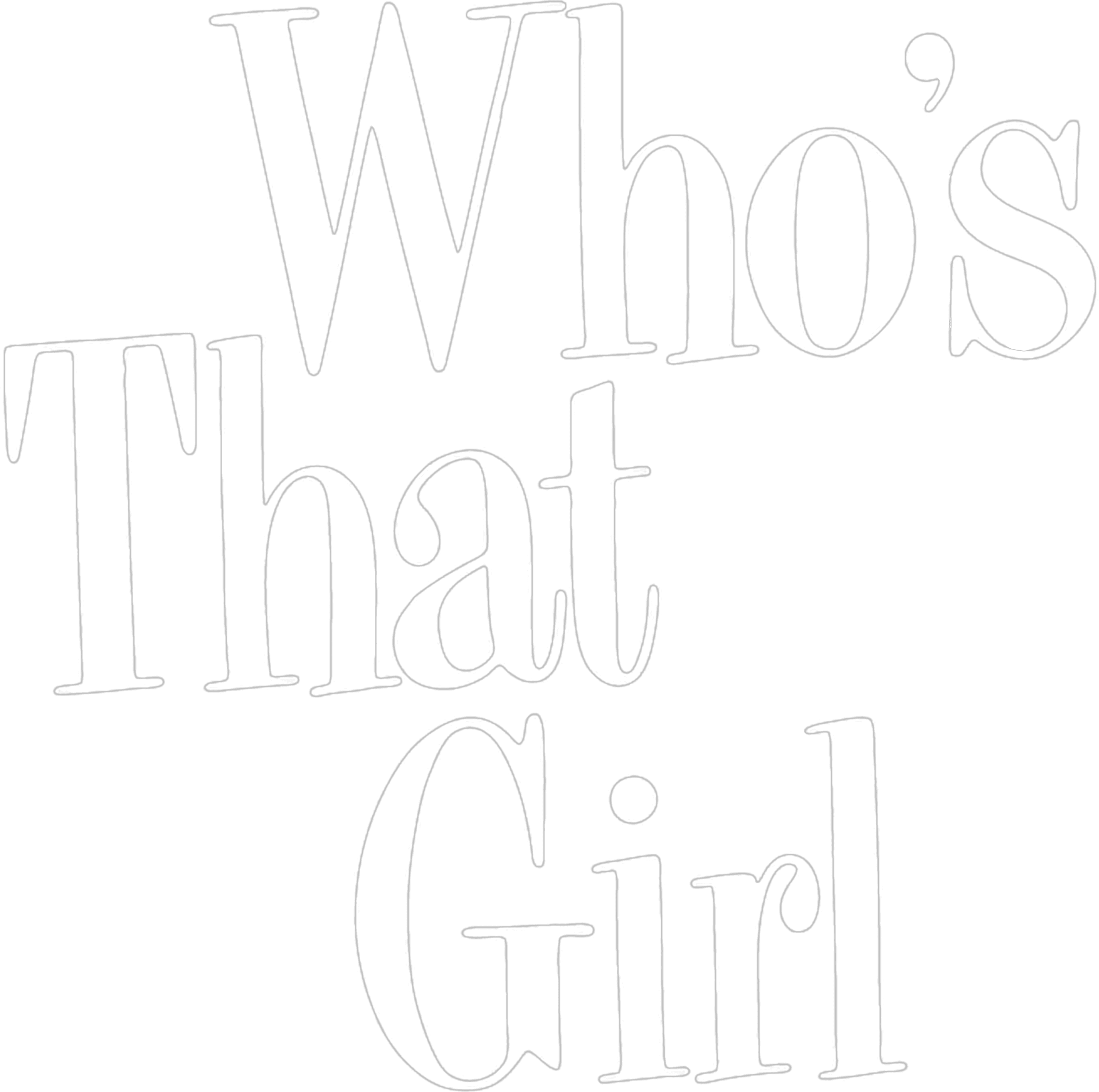 Who's That Girl logo