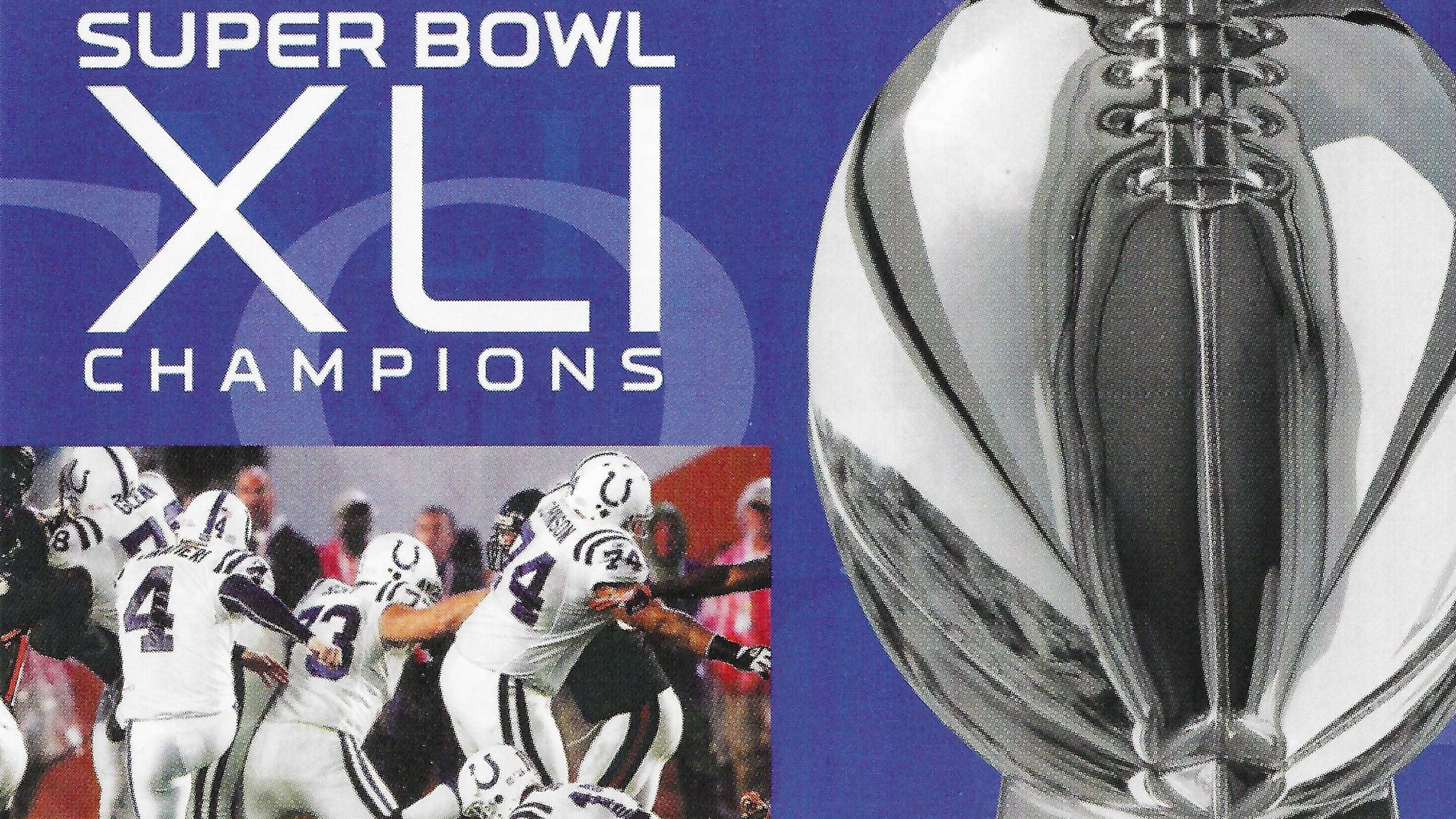 NFL Super Bowl XLI - Indianapolis Colts Championship backdrop