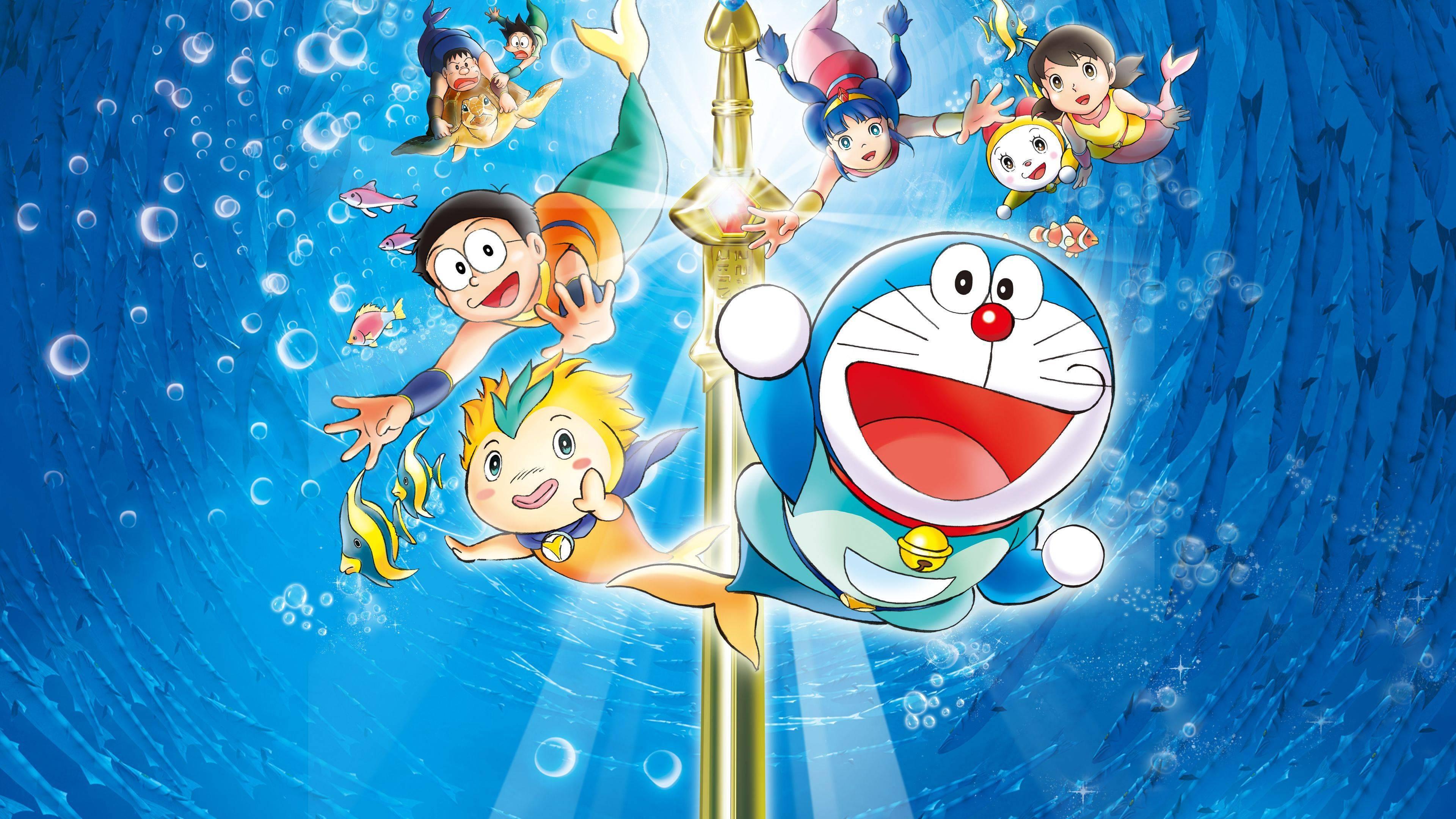 Doraemon: Nobita's Great Battle of the Mermaid King backdrop