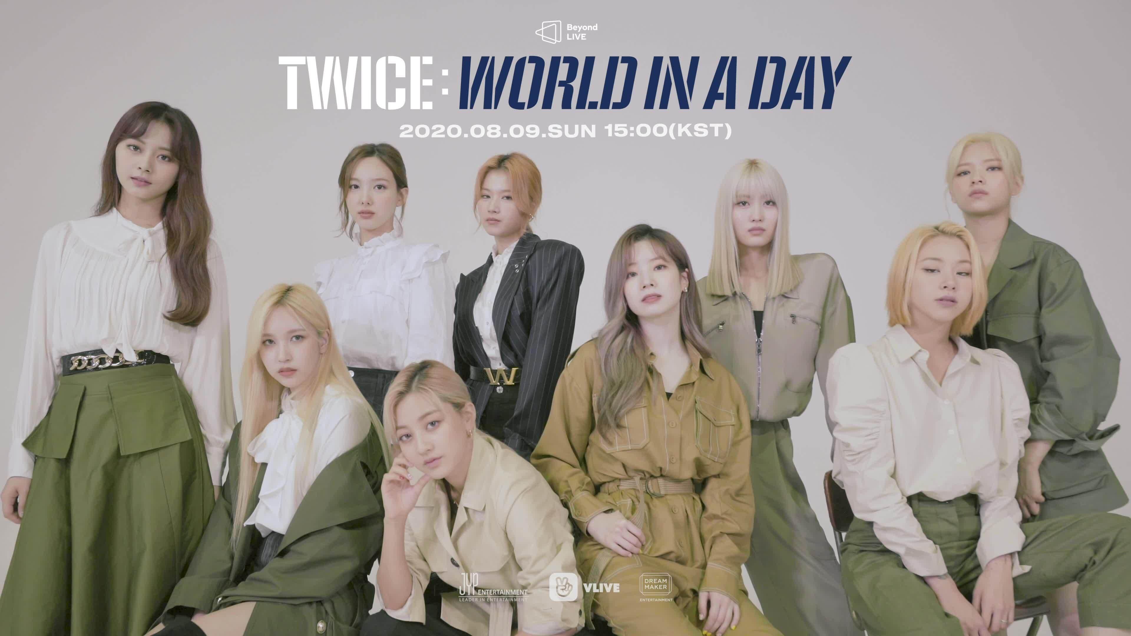 BEYOND LIVE - TWICE : World In A Day backdrop