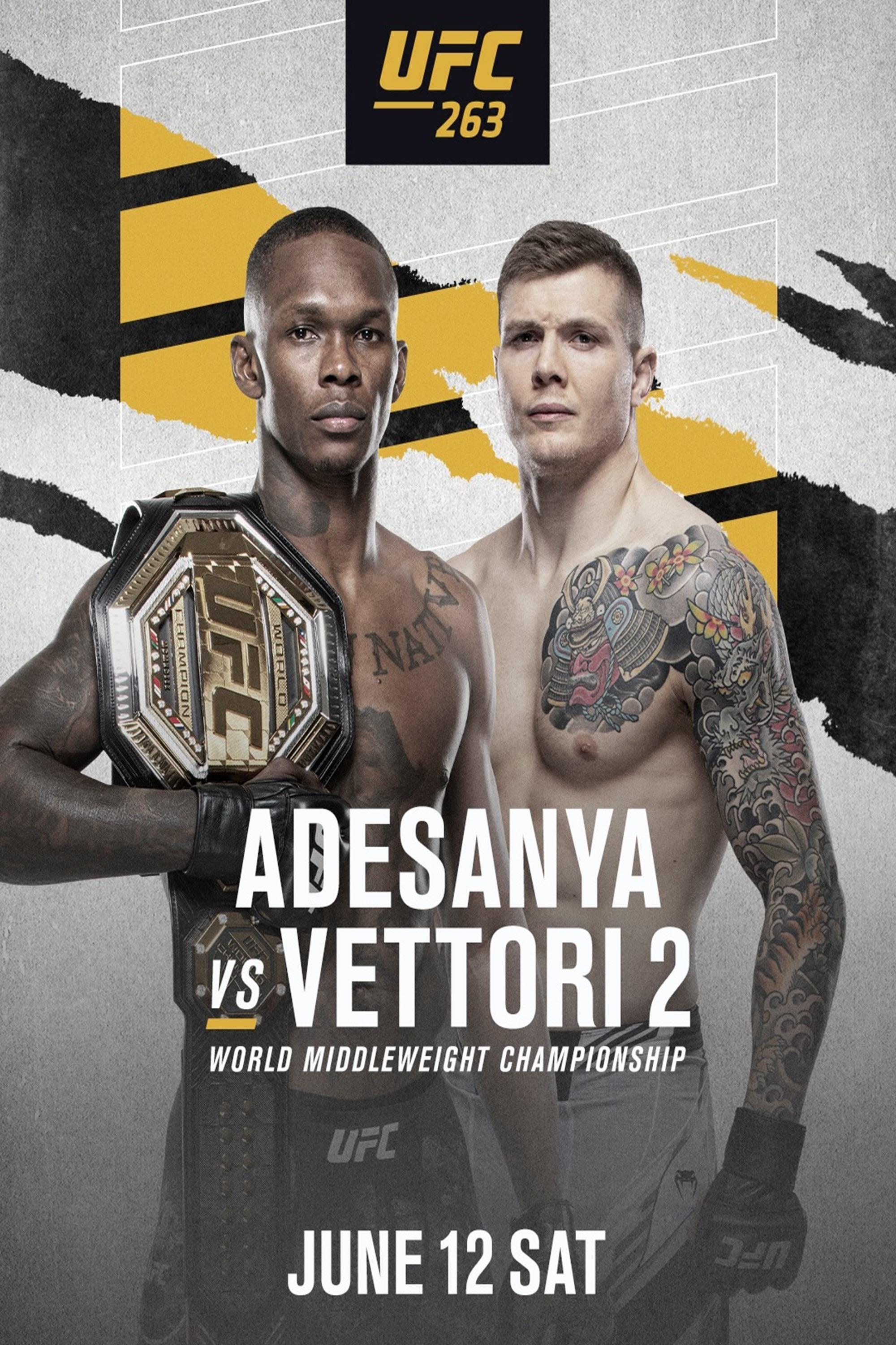 UFC 263: Adesanya vs. Vettori 2 poster