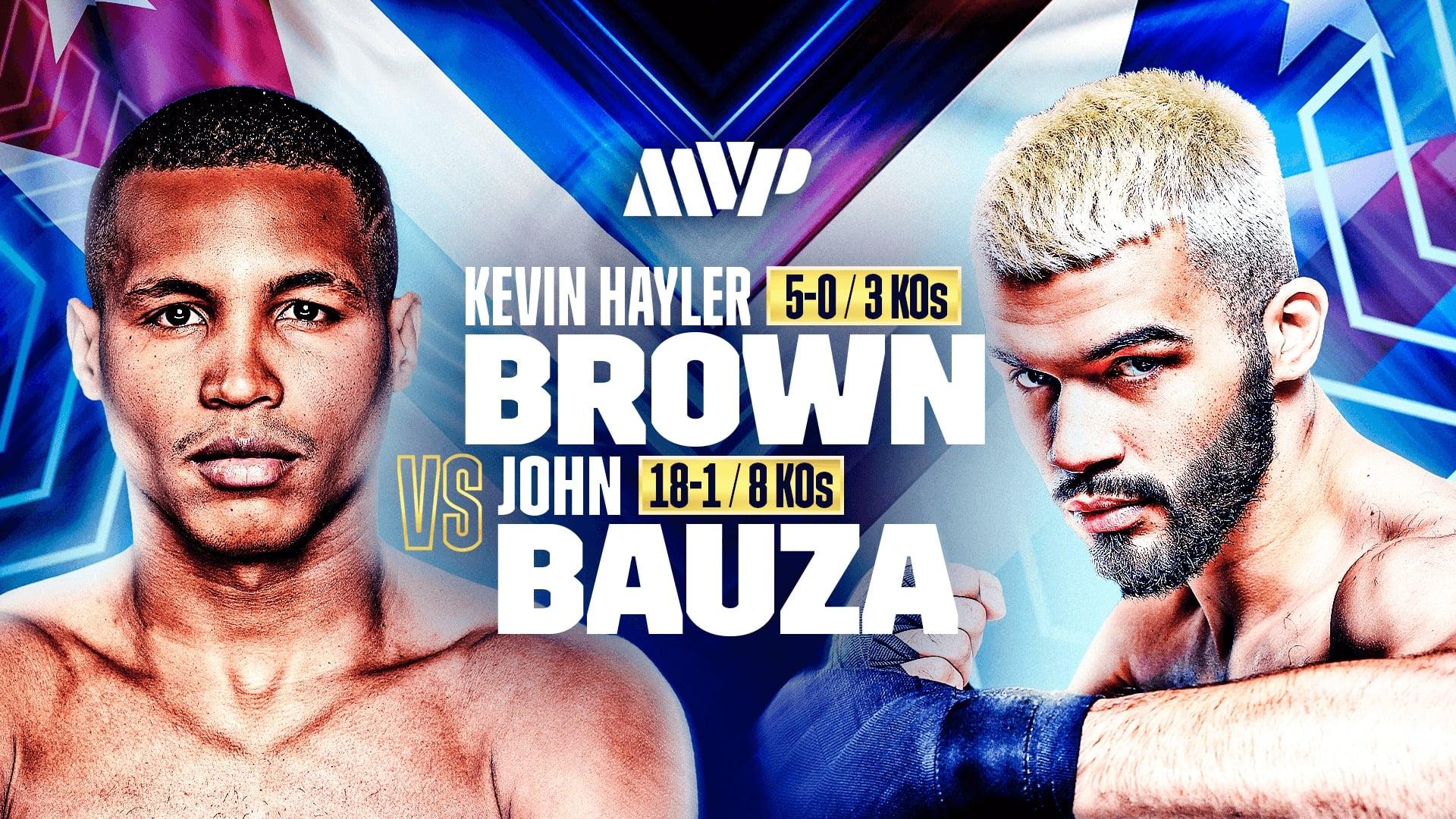 Kevin Hayler Brown vs. John Bauza backdrop