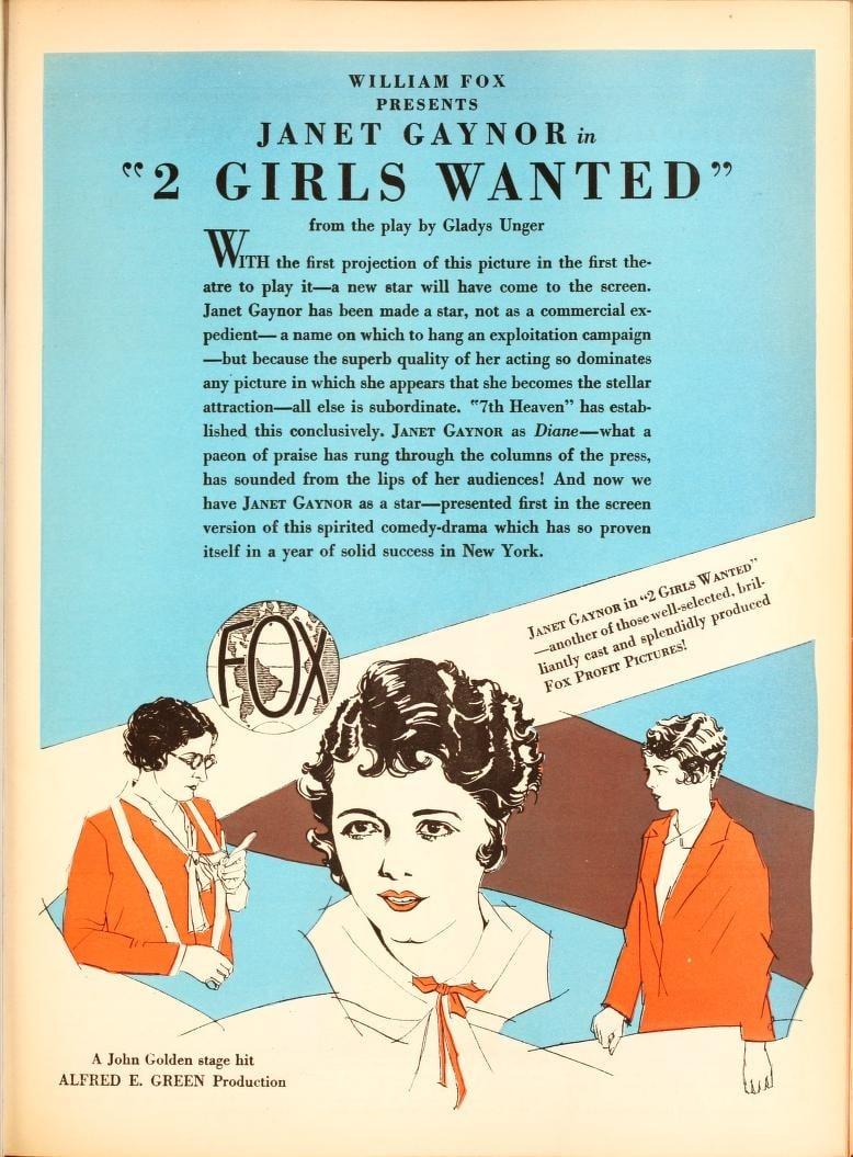 Two Girls Wanted poster