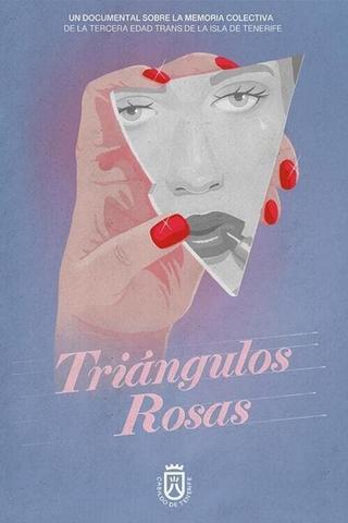 Triángulos rosas poster
