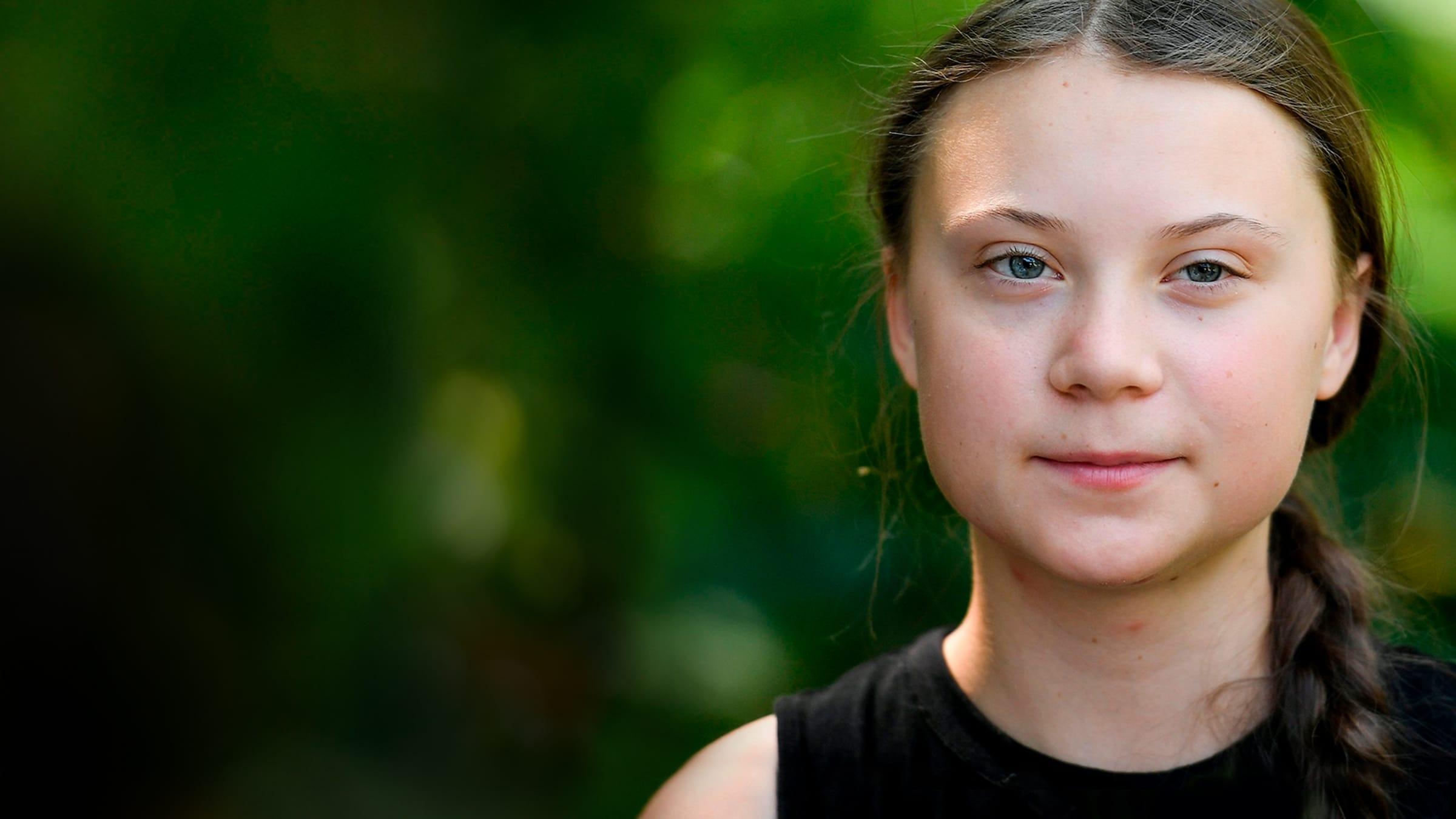 Greta Thunberg: The Voice of the Future backdrop