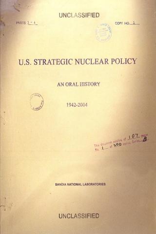 U.S. Strategic Nuclear Policy poster