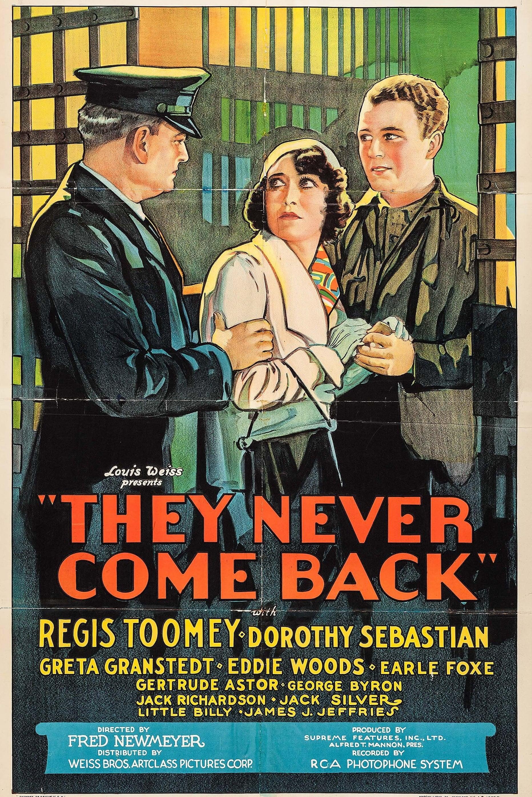 They Never Come Back poster